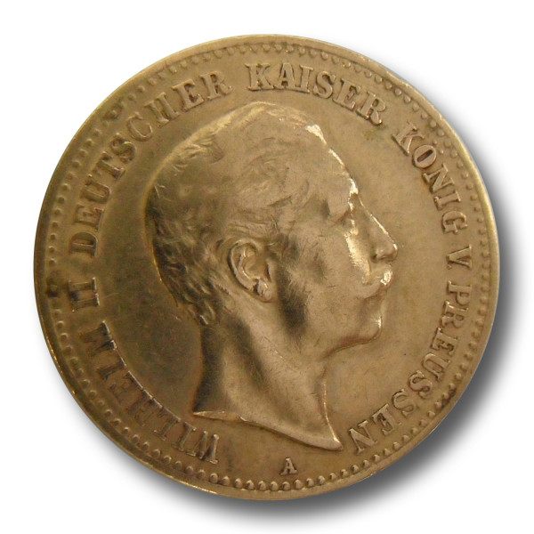 10 Mark Gold - Preußen Kaiser Wilhelm II. (div. JG)